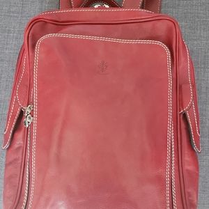 Italian backpack, genuine leather